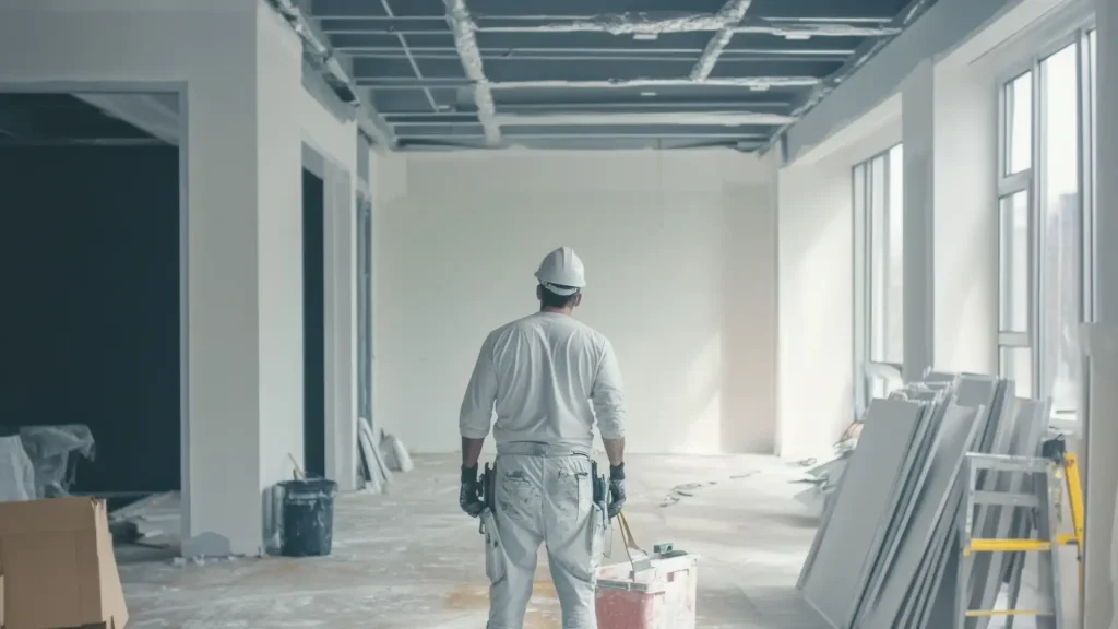 Commercial office space with fresh interior paint and professional finish, representing commercial painting services in Southeastern NC
